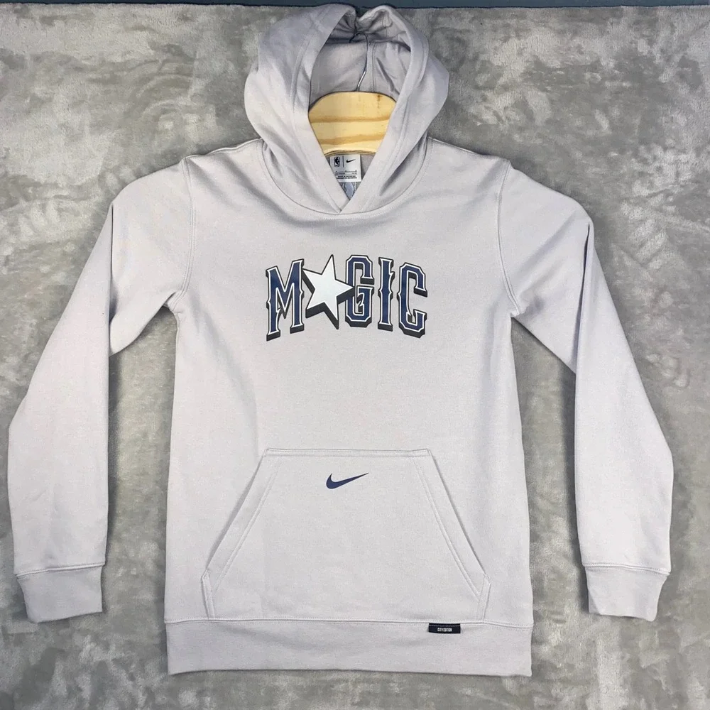 Kids Orlando Magic Nike NBA Hoodie Pullover Gray Size L‎ 14 16 Youth  NWT Gift